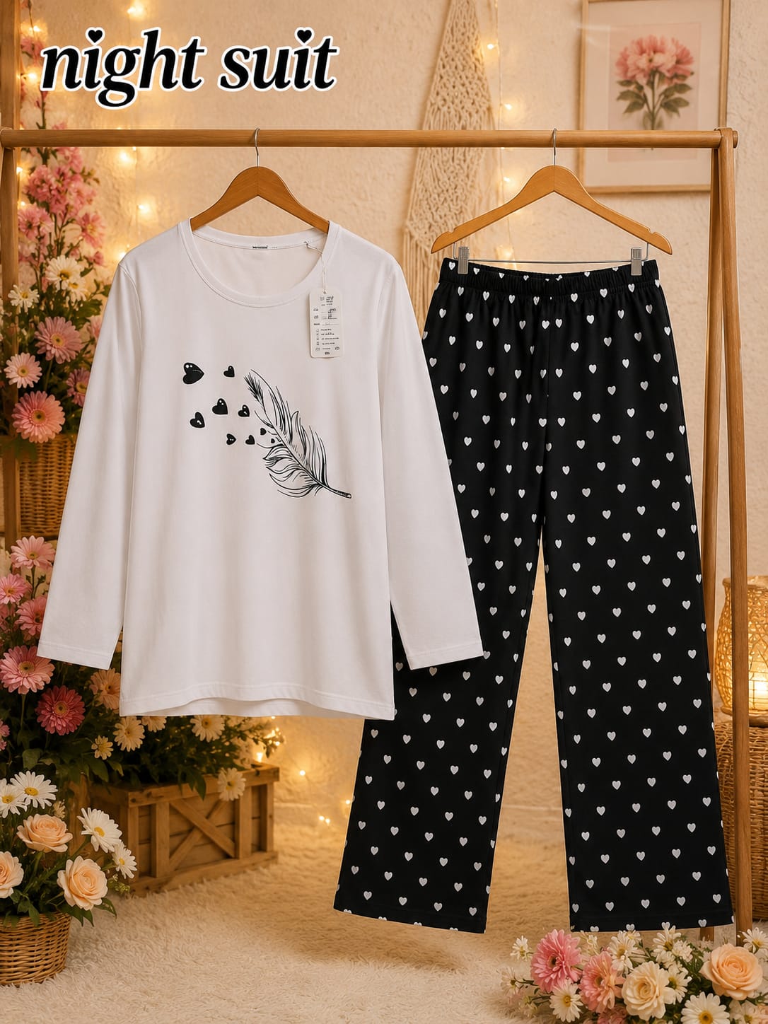 Lady Printed Night Suit