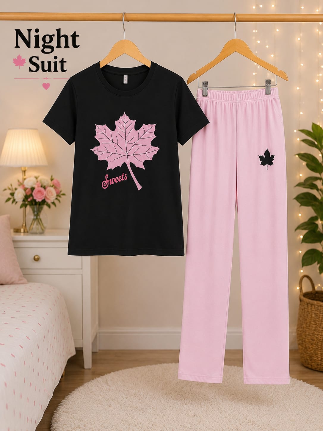 Lady Printed Night Suit