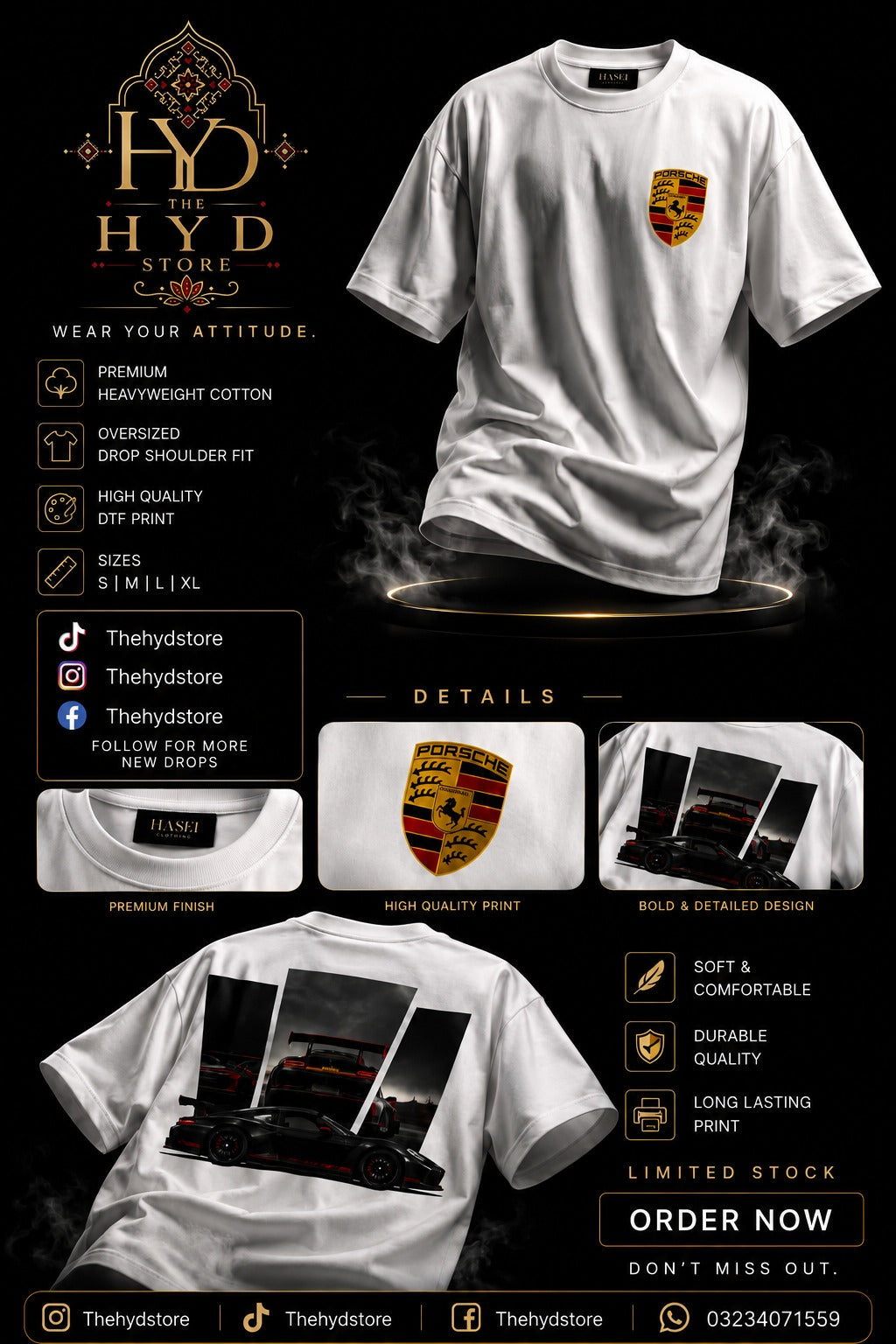 Porsche 911 Oversized T-Shirt