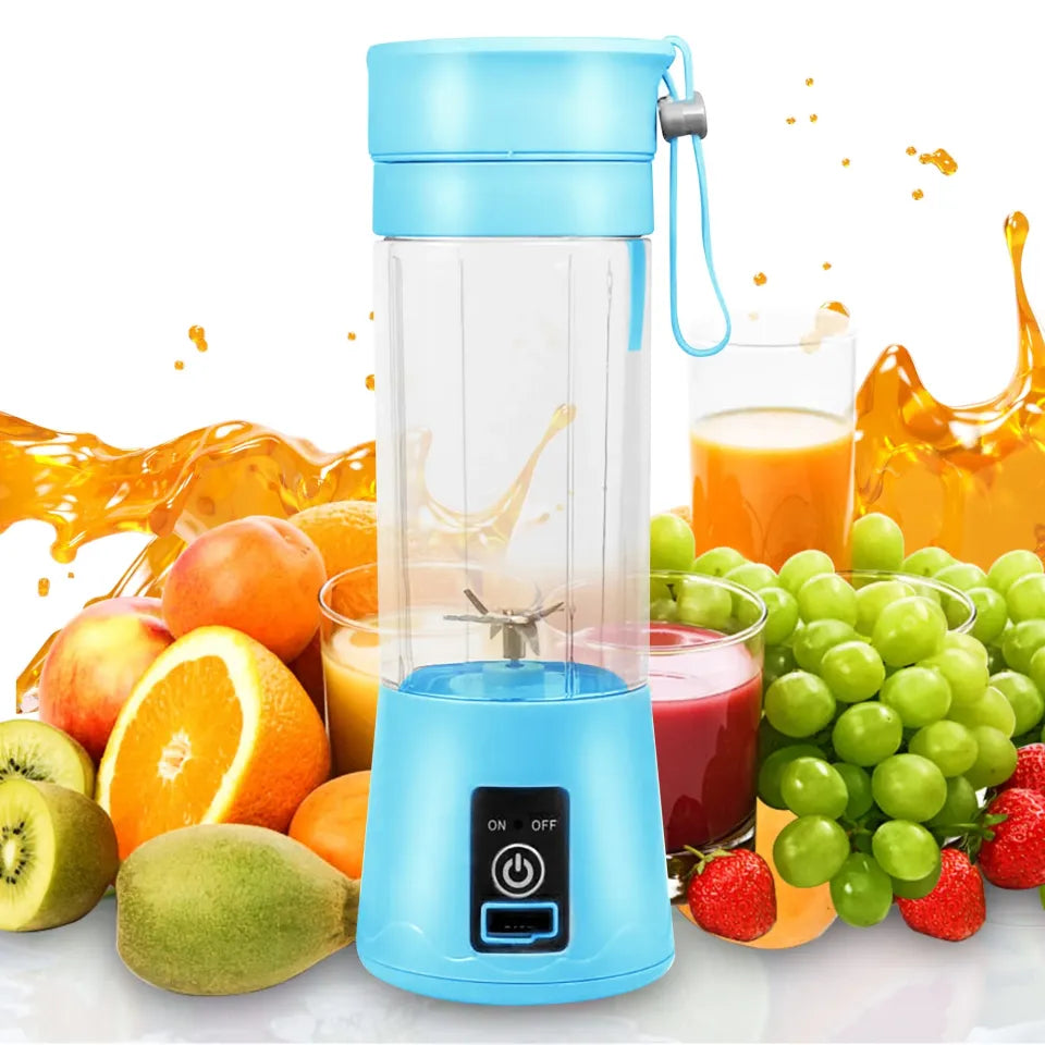 Portable Home USB Rechargeable Electric Fruit Extractor Juice Blender Machine | Mini Smoothie Maker | Personal Juicer Cup | Random Color