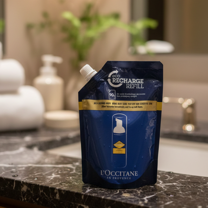 L Occitane Brand Big Size Lotion Family Pack Premium Quality Suitable For All Body And Face With Smooth Nourishing Finish - 300ML