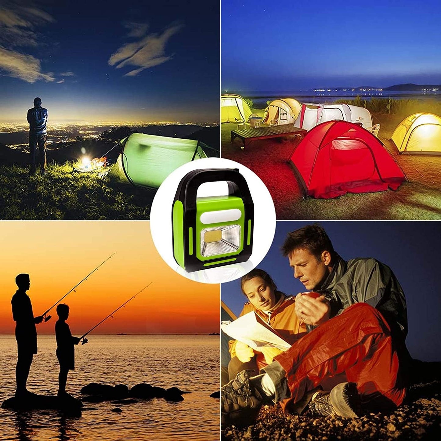 Solar Rechargeable 3-in-1 Emergency Light - Hurry Bolt Portable LED Work Light, Torch & Power Bank
