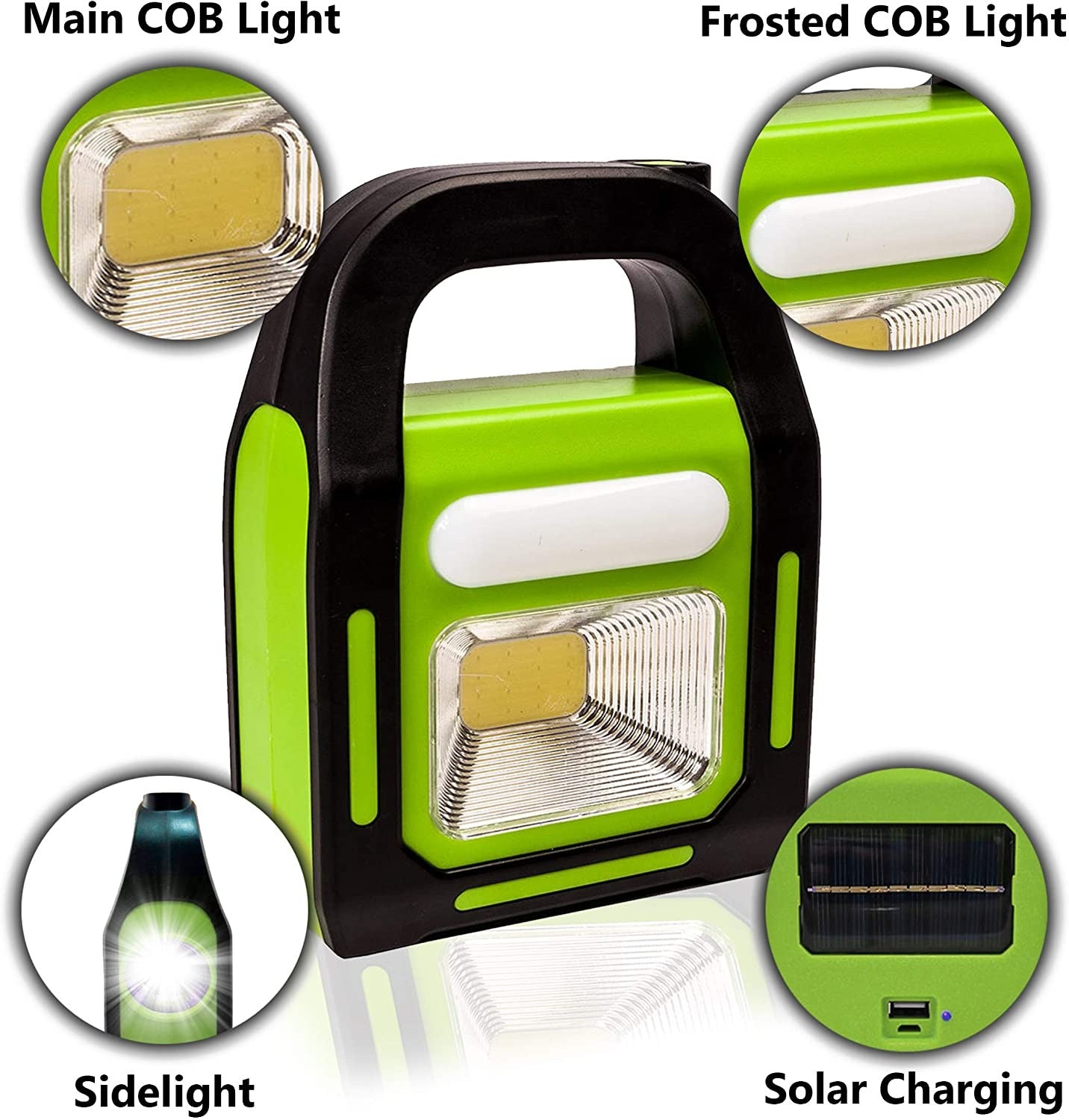 Solar Rechargeable 3-in-1 Emergency Light - Hurry Bolt Portable LED Work Light, Torch & Power Bank