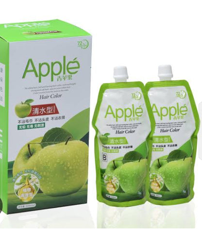 Apple Hair Color 96 Natural Black Ammonia Free Chemical Free Hair Dye Brown Coverage Natural Black And Brown Shades 500x2ml