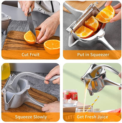 Stainless Steel Lemon & Orange Clip Handheld Fruit Juicer