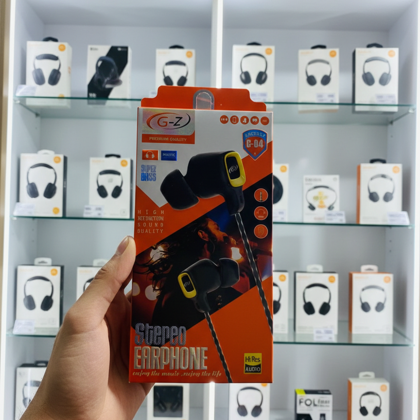 G‑Z Mode G‑04 Stereo Earphones | Wired Hands‑Free | 3.5mm Jack | Clear Sound