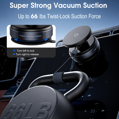360 Vacuum Magnetic Car Phone Holder