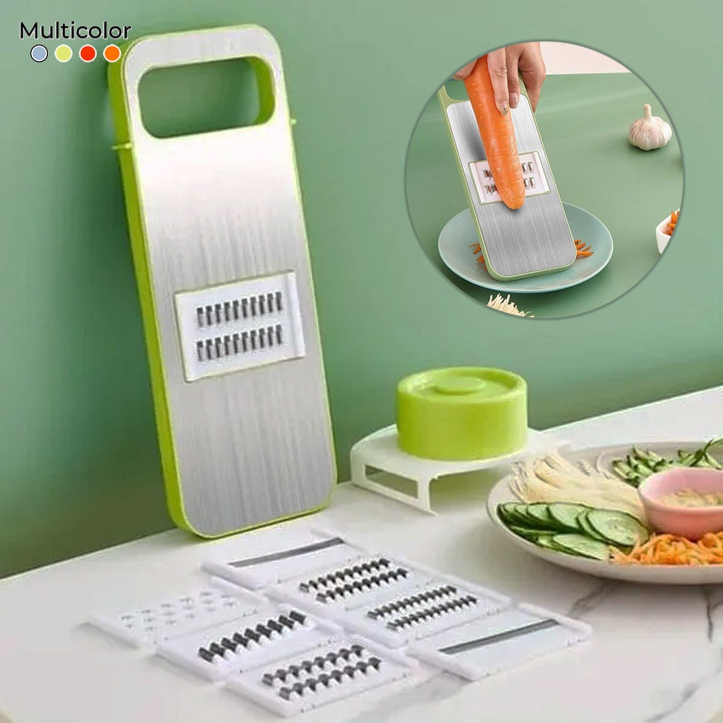 5in1 Vegetable Cutter | Multifunctional Stainless Steel Vegetable Cutter & Slicer | Kitchen Tool