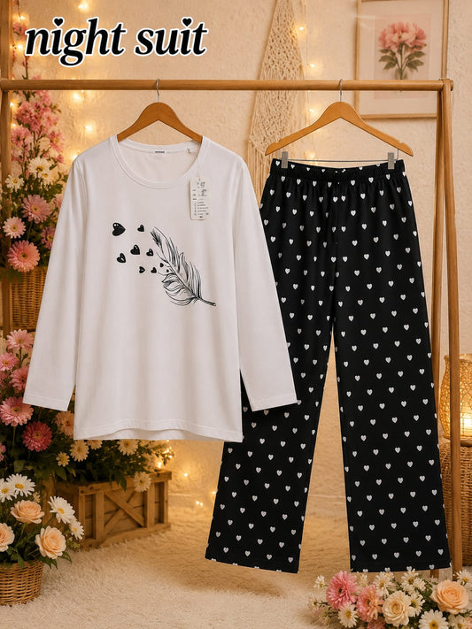 Lady Printed Night Suit