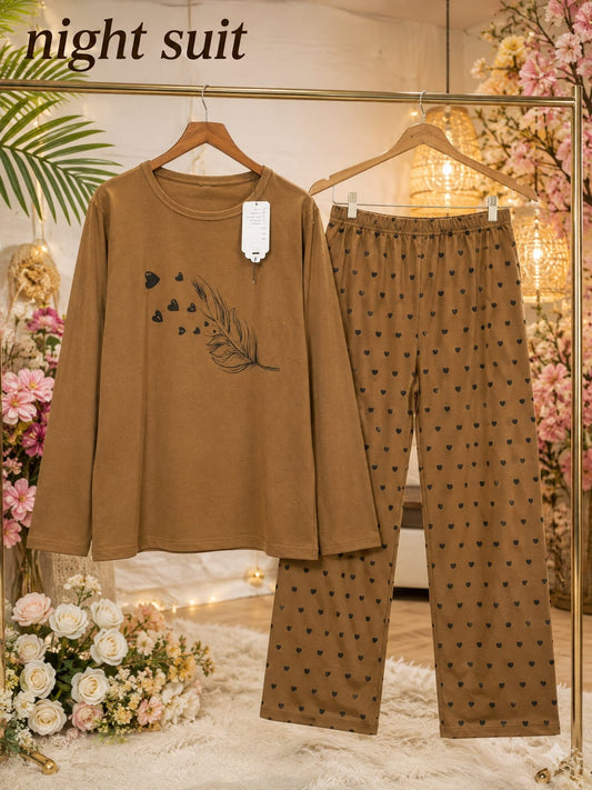 Lady Printed Night Suit