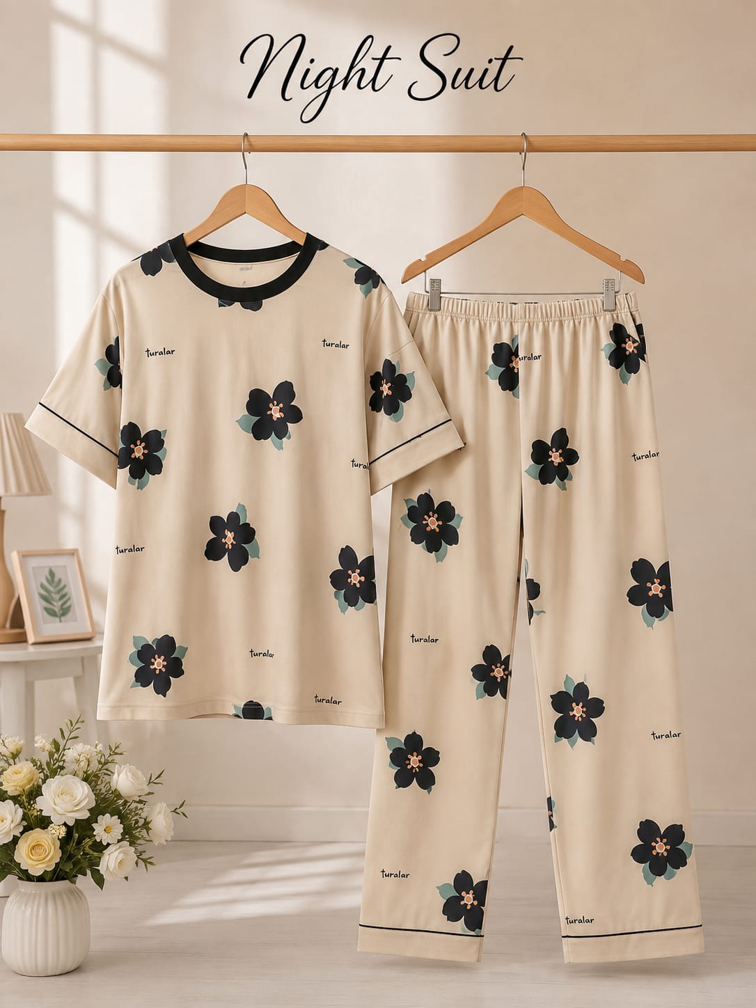 Lady Printed Night Suit