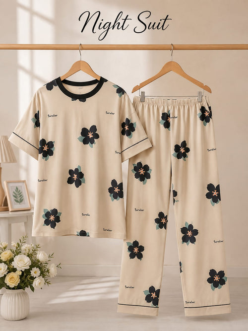 Lady Printed Night Suit