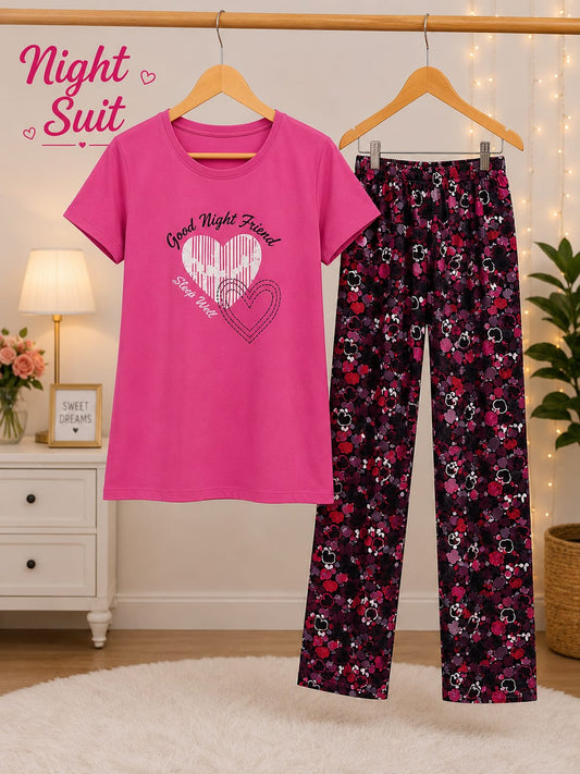Lady Printed Night Suit