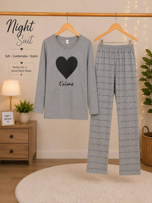 Lady Printed Night Suit