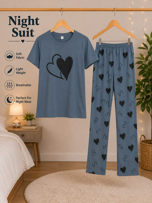 Lady Printed Night Suit
