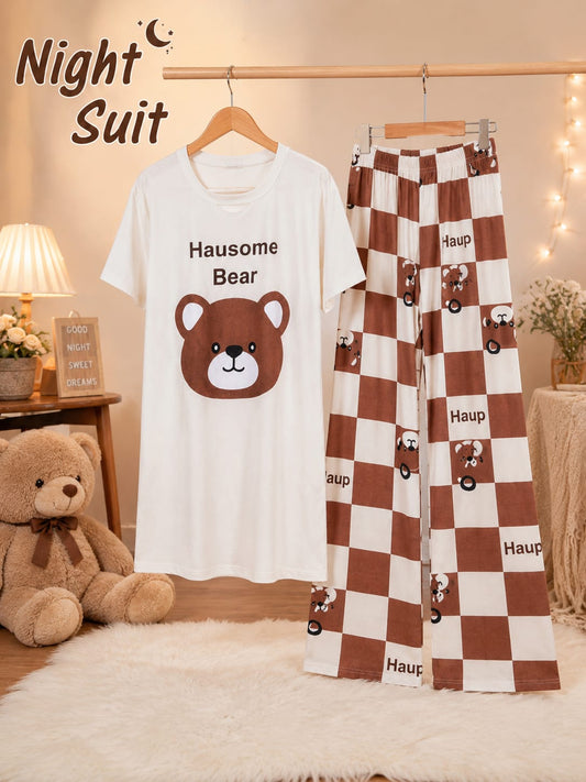 Lady Printed Night Suit