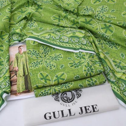 Gul Jee Printed Lawn 3pcs Suit