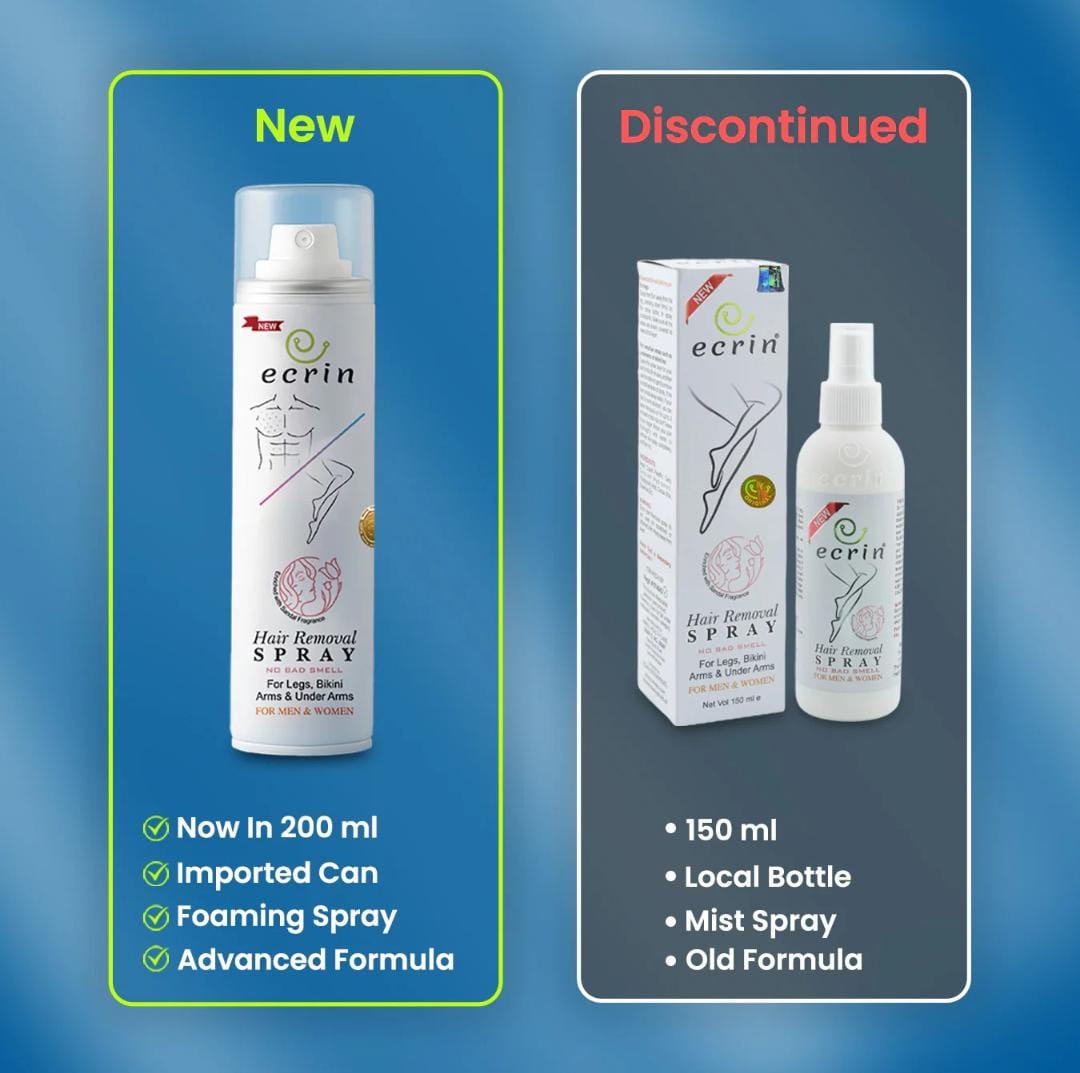 Ecrin Hair Removal Foaming Spray - Rose Fragrance