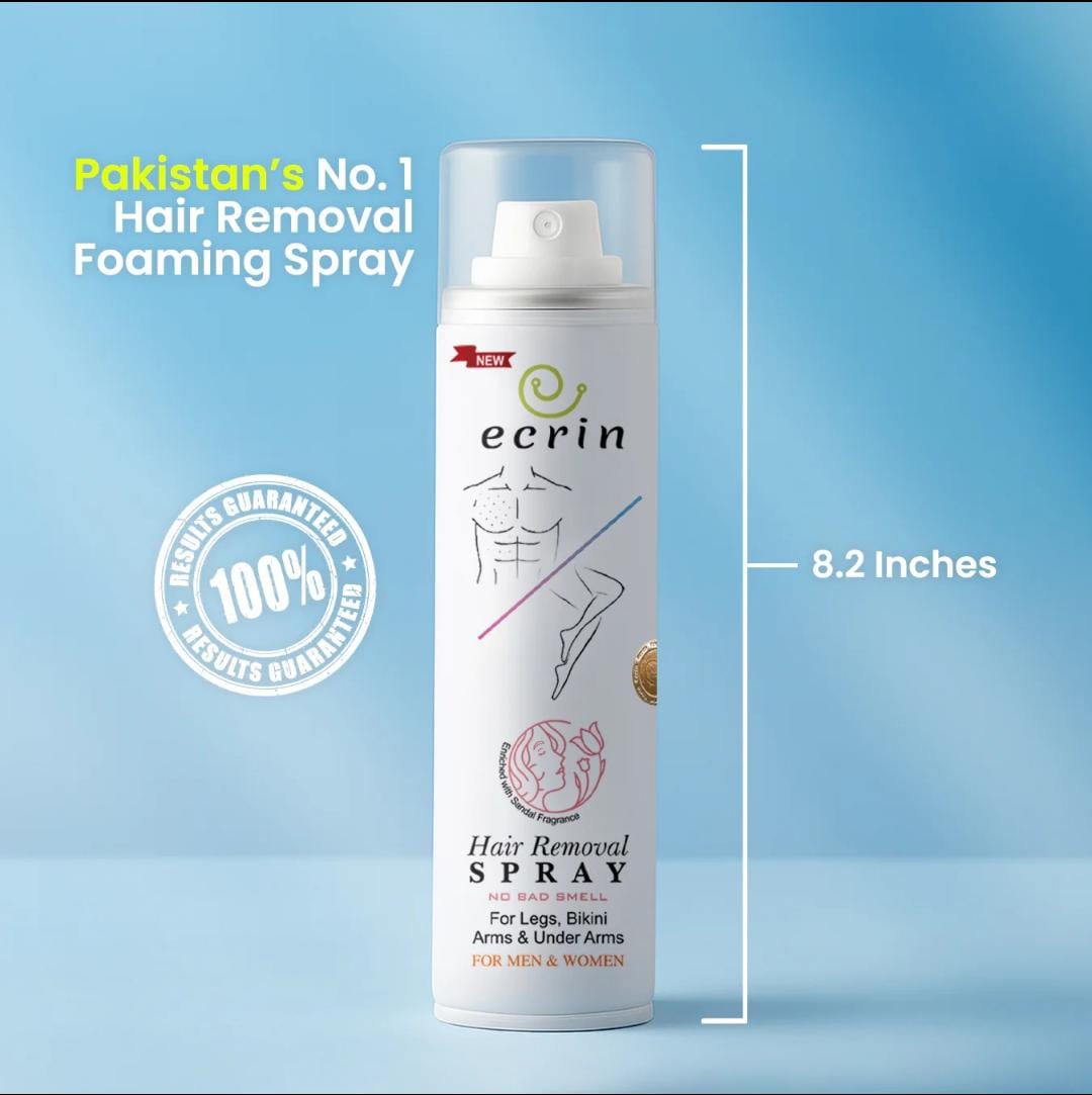 Ecrin Hair Removal Foaming Spray - Rose Fragrance