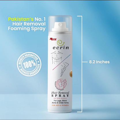 Ecrin Hair Removal Foaming Spray - Rose Fragrance