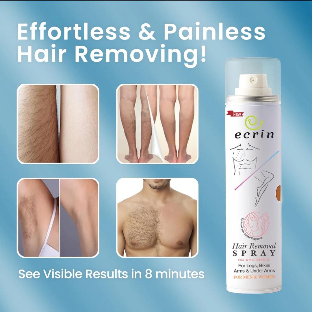 Ecrin Hair Removal Foaming Spray - Rose Fragrance