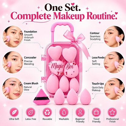 Sweet Beauty 7-in-1 Mini Makeup Tool Set